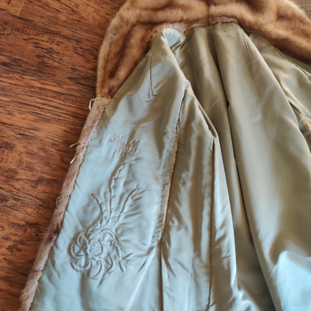 Vintage Mink Fur Poncho Coat - Picture 14 of 16